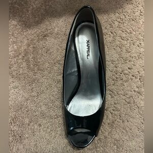 Xappeal (rack room) black and silver platforms